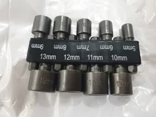 9 unids/set 5mm-13mm boquillas de manguito hexagonal Juego de llaves para tuercas