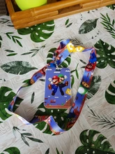 Ransitute-cordón de personaje del juego R1492, tarjetero colgante de dibujos animados para estudiante, cuello, teléfono, insignia, soporte para tarjeta de acceso Subway