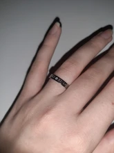 Titanio acero mosaico cúbico Zirconia cristal romano número anillo clásico compromiso boda anillos para mujer Anneau R17158