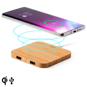 

Qi Wireless Charger for Smartphones Bamboo 146542