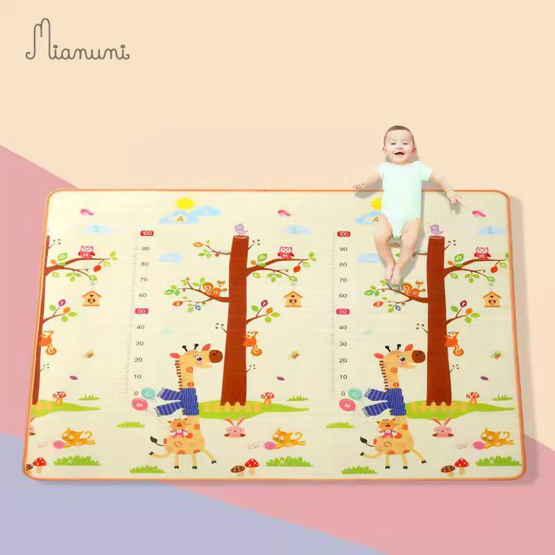 Игровой коврик Miamumi детский игровой из пены XPE с животными и алфавитом детские