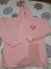 Sweatshirts Hooded Long-Sleeve Printed Female Thick Cute Cartoon Back Velvet