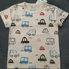 Camiseta de algodón de manga corta con dibujos animados para niños y niñas, ropa para bebés, Tops para niños pequeños, novedad de 2020