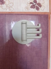 Gancho adhesivo giratorio sin costuras, soporte fuerte gancho adhesivo de cocina, colgador de pared, suministros de cocina y baño, envío directo