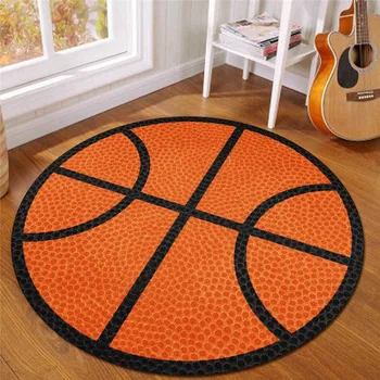 

Football Basketball Printed Carpets for Living Room Portable Rug Kid Playing Mats Modern Cartoon Cute Rugs Bedroom Decor tapis
