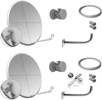 

Tecatel K60C2LSCC parabolic Kit 60 cm, bracket, Universal LNB, Cable and connectors (K60C2LSCC)