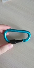 Mosquetón de escalada de 8cm Tipo de Bloqueo d, hebilla de mosquetón quickdraw, hebilla de aluminio colgante, hebilla de mochila, envío gratis