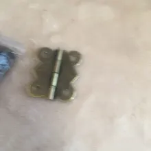 NAIERDI-Mini bisagras de mariposa para puerta, oro, plata, bronce gabinete, cajón, joyería, decoración, bisagra para muebles, 10 Uds.