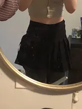 Falda plisada de cintura alta para mujer, minifaldas sexys de estilo Harajuku, gótico, Punk, Hip Hop, con lazo y cordones