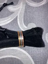 SHOUMAN-Anillo de boda de acero y titanio para mujer, sortija Simple, 2mm/4mm/6mm de ancho, abalorio de oro rosa, 2020