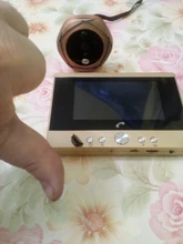 Portero automático Digital LCD de 4,3 pulgadas, Visor de puerta con visión nocturna IR, timbre de seguridad para el hogar, cámara mirilla, foto y vídeo Digital