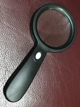 Lupa iluminada Glass-10X lupa de lectura grande de mano con 12 luz LED iluminada para personas mayores, reparación, monedas