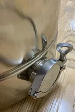 Pot Fermenter Distillation Boiler-Tank with Bell-Lid Sanitary-Steel SUS304 55L New