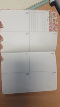 Agenda anual planificador mensual semanal portátil A6 Kawaii, cuaderno de bolsillo, diario de flores, papelería de oficina, 2021