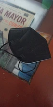 Mascarilla FFP2 KN95 para adultos, máscara negra cara con 5 capas de filtro, transpirable, antipolvo, sin grafeno, 50-200 Uds.