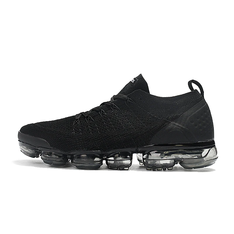 Мужские кроссовки; женская обувь для бега; Vapormax_ ; дышащая обувь с максимальной подушкой; Повседневная сетчатая обувь; увеличивающая рост; цвет белый, черный - Цвет: 7