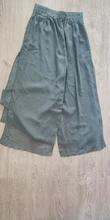 Pantalones de gasa de seda de hielo para mujer, pantalón de pierna ancha, informal, holgado, falso, de playa, a la moda, 2021