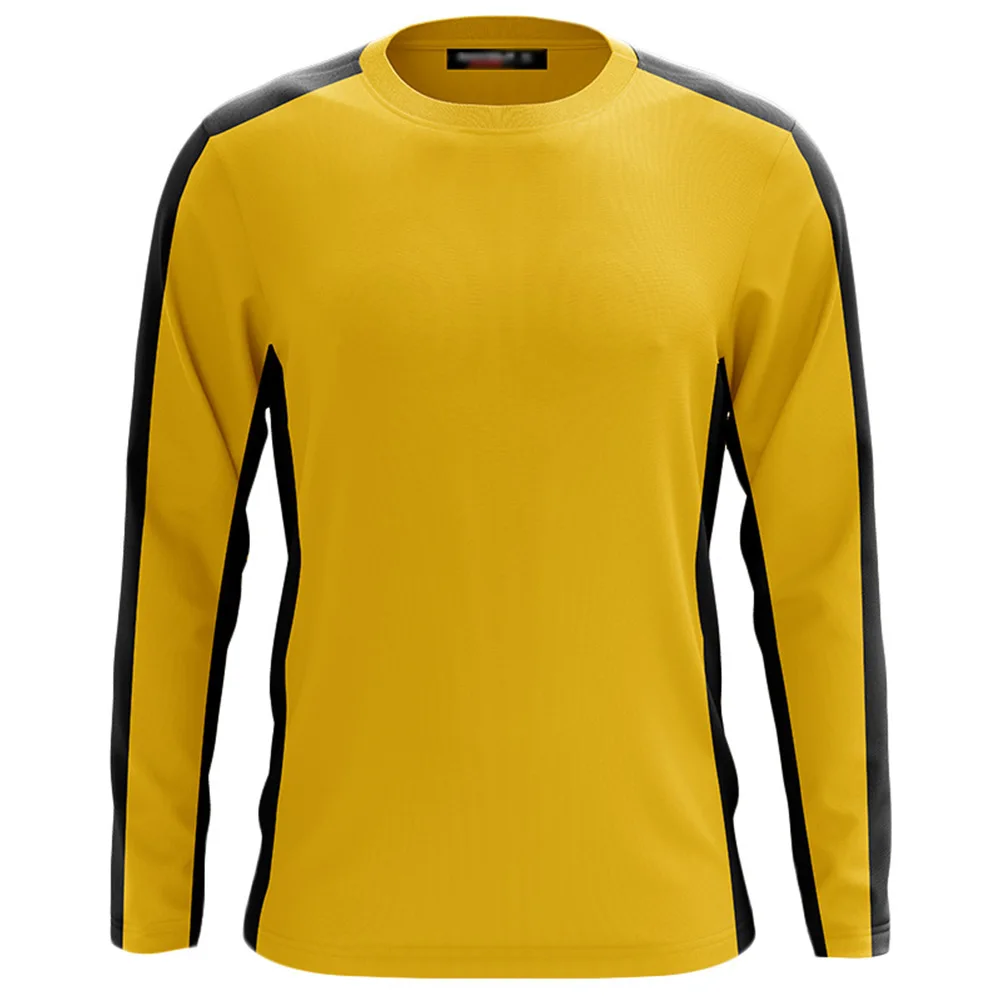Взрослые желтые толстовки брюки спортивные костюмы игра смерти кунг-фу Униформа спортивный костюм для мужчин и женщин Хэллоуин косплей одежда для тренировок - Цвет: Top