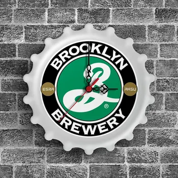 

Personalized Custom Brooklyn Brewery Design Wooden Wall Clock-1
