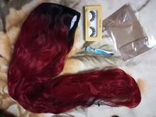 Peluca natural de cabello sintético para mujeres negras, pelo largo de onda de agua de 42 pulgadas, fibra de alta temperatura, Rubio, degradado, marrón