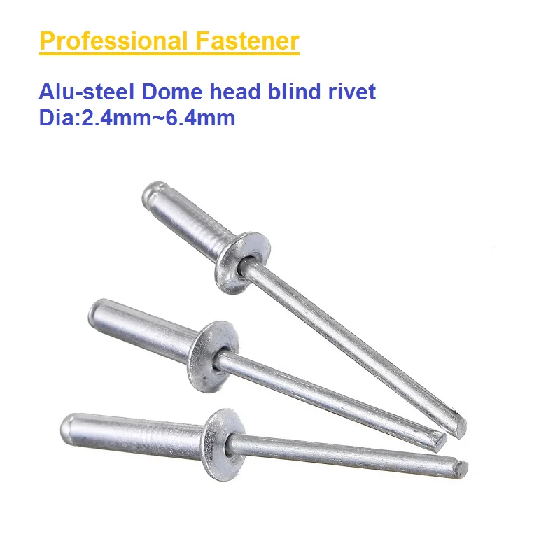 M4 * 10mm 5/32 100 шт. заклепками rivetti Alu стальная купольная головка blind rivetremache rebite Slepe kovice