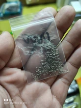 OUTKIT-Pin de acero inoxidable giratorio, accesorios de pesca, conector, Clip, giratorio, aparejos de pesca de mar, 50 Uds.