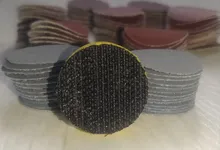 Discos de lijado de 1 pulgada + almohadilla de lijado de bucle, 1 pulgada + 1/8 pulgadas, conjunto mixto de lija, 100 Uds.