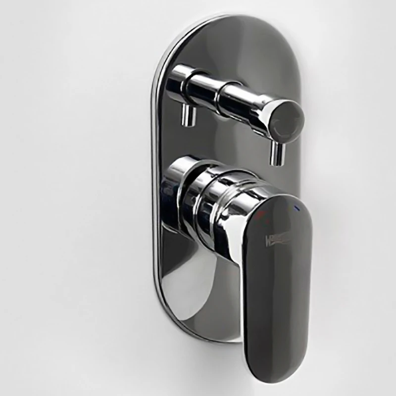 Bath mixer Wasserkraft Donau 5341 Wall mounting, ceramic cartridge, nickel-chrome plating