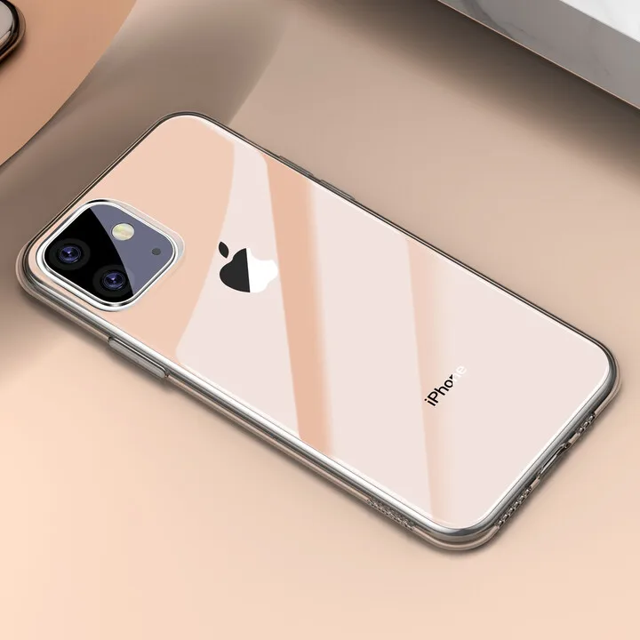 Чехол Baseus Simplicity Series For iP 6.1inch ARAPIPH61S-0V(Прозрачно-золотой