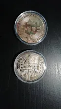 Moneda de Bitcoin coleccionable, recuerdo bañado en Oro creativo, gran regalo, colección de arte de monedas, Moneda conmemorativa de oro física, 1 Uds.