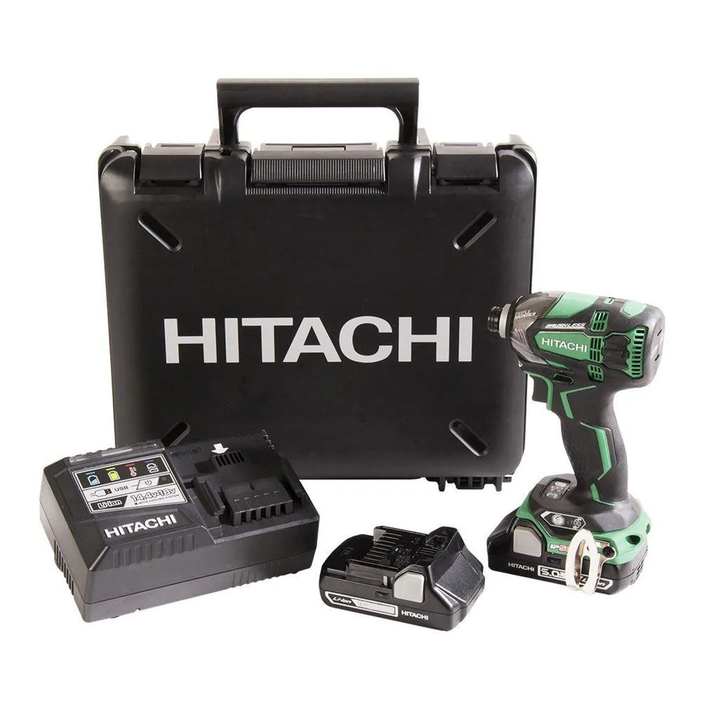 Hitachi WH18DBDL2 18 Volt 5.0 Ah Li ion Dual Cordless Brushless