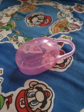 Caja de chupete sólido para bebé, contenedor de chupete, caja de almacenamiento de viaje, Soporte seguro, caja de plástico PP, 1 Uds.