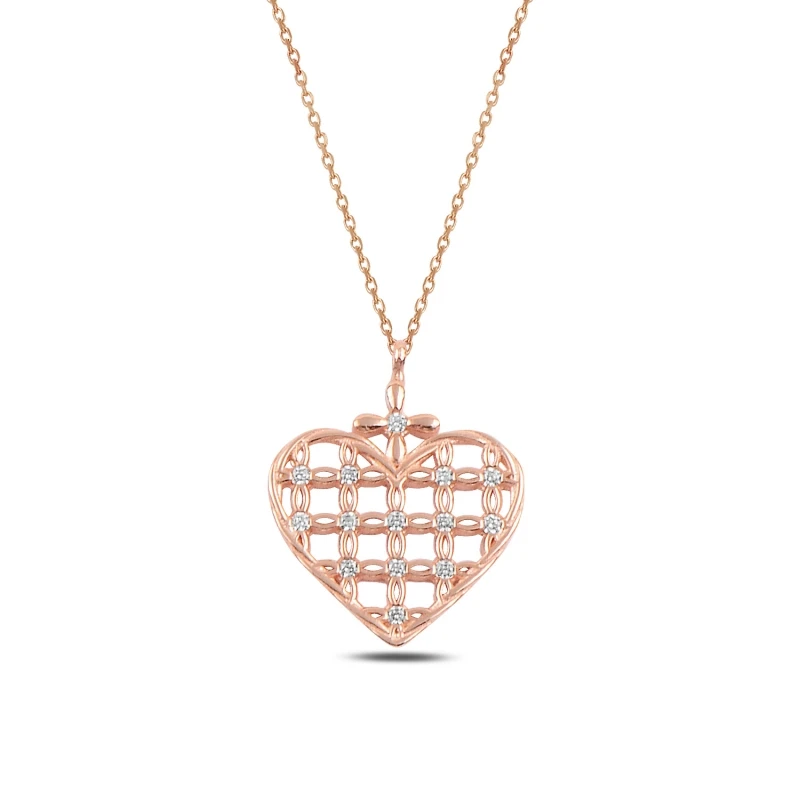 

Armagano Zircon Stone Heart Necklace
