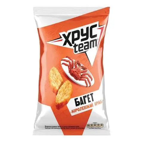Багет со вкусом краба. Сухарики хрустим багет королевский краб 60г. Хрусteam багет королевский краб, 60 г. Сухарики багет "хрусteam" королевский краб. Хрустим сухарики 60 гр.