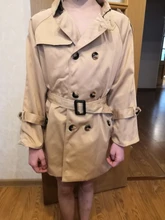 Abrigo de tenis Vintage para bebé, ropa para niño y niña, chaqueta a prueba de viento, cortavientos británico con doble botonadura, cinturón con botón para Collar