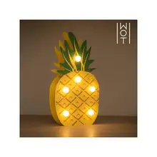 Декоративная деревянная повозка ананас(6 светодиодов