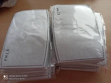 Almohadillas de filtro para mascarilla PM2.5 de 5 capas, 5-200 Uds., almohadillas desechables a prueba de polvo, respetuosas con la piel