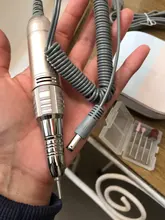 Nuevo diseño de lijadora eléctrica de uñas, 35000 RPM, máquina de manicura de Metal con pantalla HD, equipo de arte de uñas