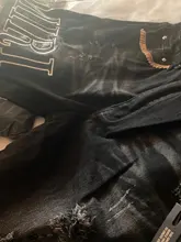 Hip Hop Vaqueros Hombre moda de venta al por menor nuevo negro parche bordado Stretch pantalones vaqueros ceñidos de verano Hombre Vaqueros