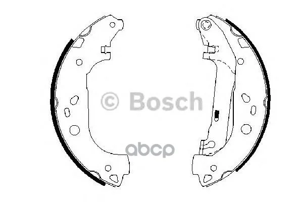 Колодки Тормозные Барабанные Ford Transit Connect 2002= Bosch арт. 0986487667