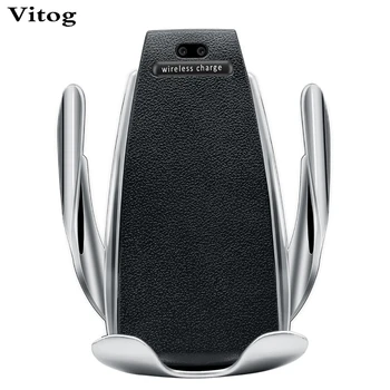 

Fast Charging Car S5 Wireless Charger 10W Automatic Clamping Phone Holder for Samsung s10 plus xiaomi mi 9 iphone 11 XS Max