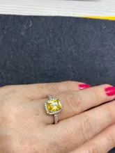 De Lujo mujer chica de cristal anillo de piedra de circonia cúbica bohemios plata Color blanco rosa amarillo anillo promesa anillos de compromiso para las mujeres