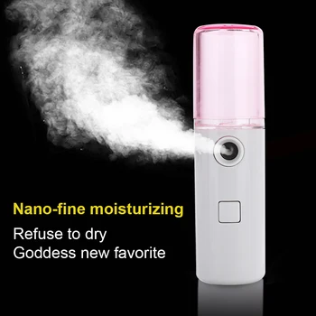 

20ml Protable Mini Face Humidifier Nano Face Sprayer Usb Facial Steamer Mist Atomization Moisturizing Sprayer USB Rechargeable