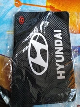 Alfombrilla antideslizante para coche, soporte para teléfono, alfombrilla antideslizante para Hyundai, Santa Fe, Sonata, Solaris, Azera, Creta, I30, Ix25, Tucson, IX35