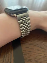 Correa de acero inoxidable para Apple Watch, repuesto de pulsera deportiva para iWatch 6, 5, 4, 3, 40mm, 44mm, 38mm, 42mm