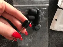 Tapas de pulido de uñas, removedor de Gel de goma, broca de clavo de cerámica, pedicura, fresas, herramienta para uñas, 5 uds., 10x15/13x19