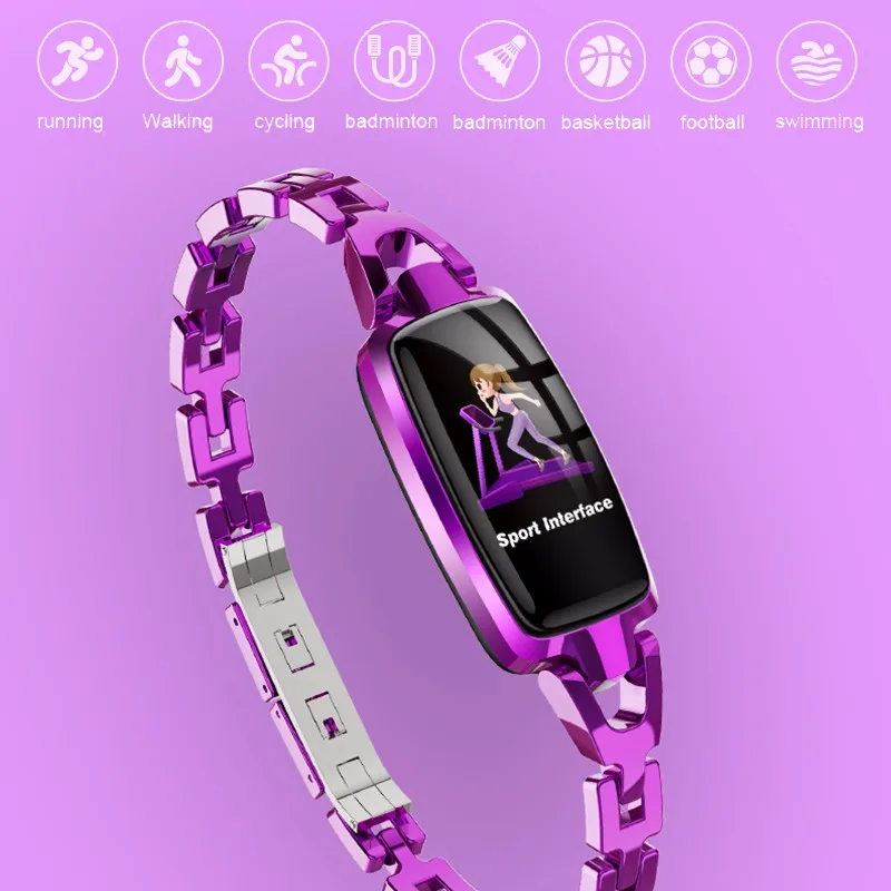 DR66 Смарт-часы для женщин пульсометр шагомер кровяное давление часы фитнес-браслет для женщин здоровье браслет