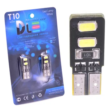 

1pcs LED Car Lamp T10 - W5W - 4 SMD 5630 двусторонняя (with a trick)