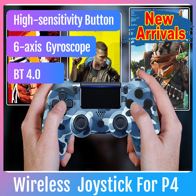 Беспроводной контроллер для PS4 Bluetooth 4 0 джойстик Double Shock удаленные геймпады Новое