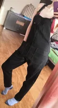 Pantalones vaqueros holgados con bolsillos para mujer, peto, mono con tirantes para el hombro, pantalones vaqueros de marca de talla grande